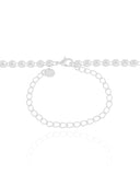 Choker Bolinhas Lisas Ródio Branco