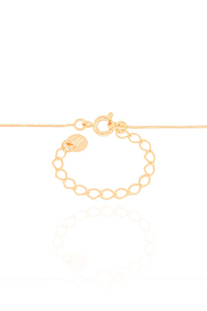 Gargantilha Veneziana Elos Ovais Cravejado Cristal Banhado a Ouro 18K - 45 cm