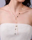 Gravata Elos Americanos Estrelas Lisas Banhado a Ouro 18K - 45 cm