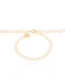 Gargantilha Longa Corações 4 mm Banhado a Ouro 18K - 70 cm