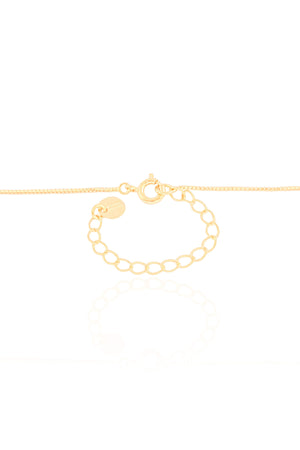 Gargantilha Veneziana Cruz Ponto de Luz Cristal Banhado a Ouro 18K - 40 cm