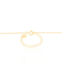 Gargantilha Veneziana Cruz Ponto de Luz Cristal Banhado a Ouro 18K - 40 cm
