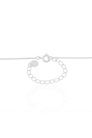 Gargantilha Veneziana Cruz Ponto de Luz Cristal Ródio Branco - 40 cm
