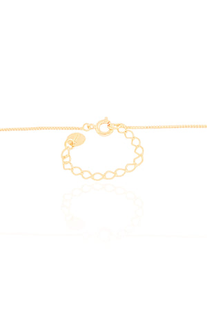 Gargantilha Veneziana Coração Cravejado Colorido Banhado a Ouro 18K - 40 cm