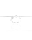 Gargantilha Veneziana Coração Cravejado Colorido Ródio Branco - 40 cm