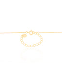 Gargantilha Veneziana Coração Cravejado Cristal Banhado a Ouro 18K - 40 cm