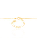 Gargantilha Veneziana Coração Cravejado Cristal Banhado a Ouro 18K - 40 cm