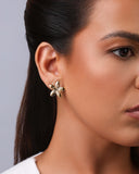 Brinco Flor 2.0 cm Banhado a Ouro 18K
