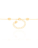 Choker Elos Ovais Lisos Banhado a Ouro 18K