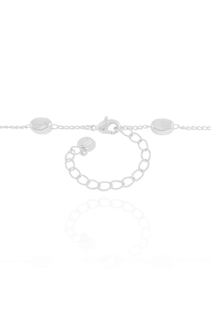 Choker Elos Ovais Lisos Ródio Branco