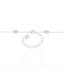 Choker Elos Ovais Lisos Ródio Branco