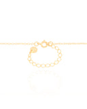 Gargantilha Elos Pingente Redondo Frisado 17 mm Banhado a Ouro 18K - 45 cm