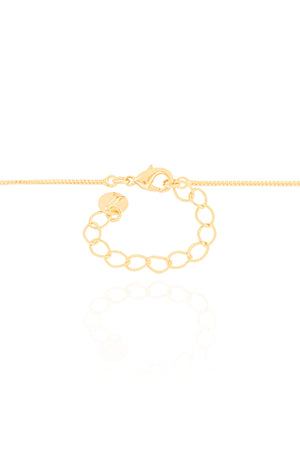 Gargantilha Veneziana Oval Liso Banhado a Ouro 18K - 45 cm