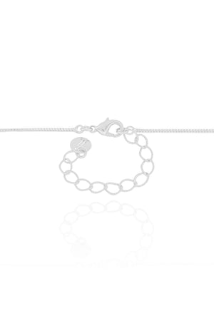 Gargantilha Veneziana Oval Liso Ródio Branco - 45 cm