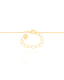 Gargantilha Venezina Orgânico Abaulado Liso Banhado a Ouro 18K - 45 cm