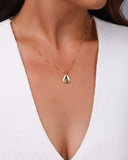 Gargantilha Veneziana Gota Abaulada Lisa Banhado a Ouro 18k - 45 cm