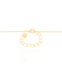 Gargantilha Veneziana Gota Abaulada Lisa Banhado a Ouro 18k - 45 cm