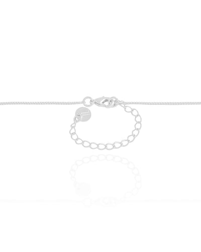 Colar Veneziana Bola Lisa 12 mm Ródio Branco - 45 cm
