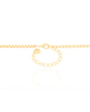 Gargantilha Ferradura Cavalo Cravejado Cristal Banhado a Ouro 18K - 45 cm
