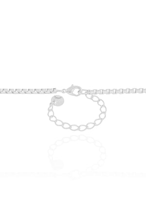 Gargantilha Ferradura Cavalo Cravejado Cristal Ródio Branco - 45 cm