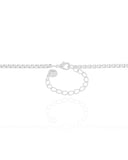Gargantilha Ferradura Cavalo Cravejado Cristal Ródio Branco - 45 cm