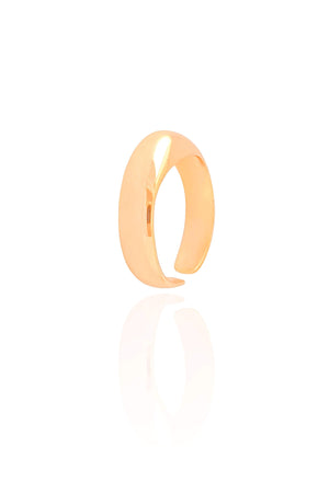 Anel Liso Tamanho 23 Banhado a Ouro 18K