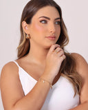 Anel Liso Tamanho 25 Banhado a Ouro 18K