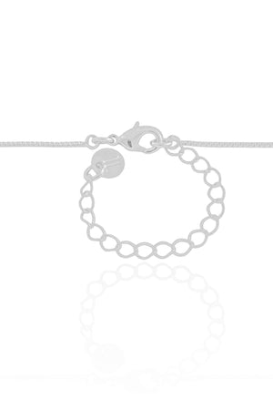 Gargantilha Veneziana Bola Lisa 8 mm Ródio Branco - 40 cm