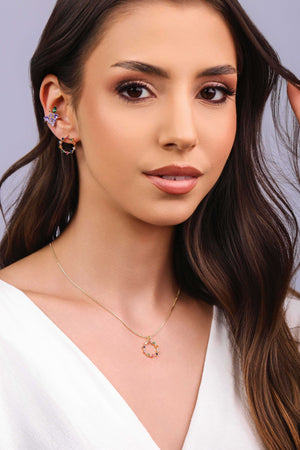 Piercing Uva Lado Direito Banhado a Ouro 18K