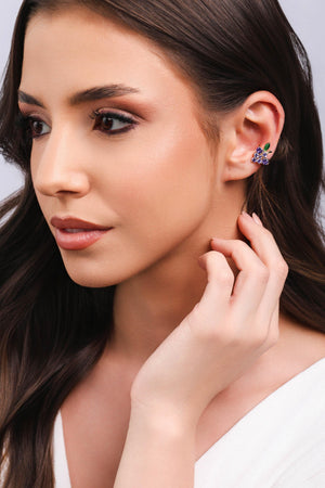 Piercing Uva Lado Esquerdo Banhado a Ouro 18K