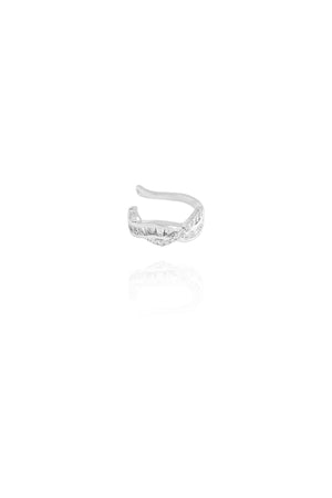 Piercing Entrelaçado Baguetes Cristal Ródio Branco