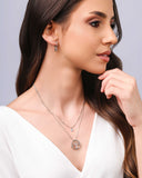 Brinco Argola Click Infinito Cravejado Colorido Ródio Branco