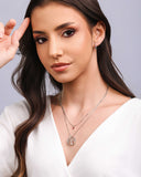 Brinco Argola Cravação Inglesa Colorida 1.3 cm Ródio Branco