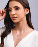 Gargantilha Ponto de Luz Topázio 4 mm Banhado a Ouro 18K - 40 cm