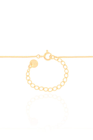 Gargantilha Ponto de Luz Topázio 4 mm Banhado a Ouro 18K - 40 cm