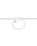 Gargantilha Dupla Árvore da Vida e Ponto de Luz Rubi Ródio Branco