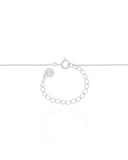 Gargantilha Ponto de Luz Rubi 4 mm Ródio Branco - 40 cm