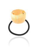 Pony Cuff Frisado Banho Dourado