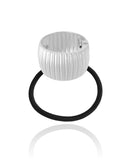 Pony Cuff Frisado Banho Branco
