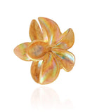 Presilha Flor Bege Perolada