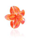 Presilha Flor Laranja Perolada