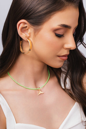 Brinco Argola Reta Lisa 4.2 cm Banhado a Ouro 18K