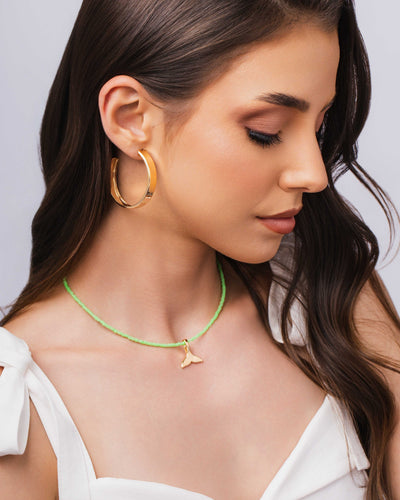 Brinco Argola Reta Lisa 4,2 cm Banhado a Ouro 18K