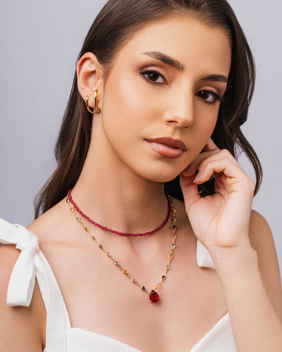 Ear Hook Filetes Lisos Banhado a Ouro 18K