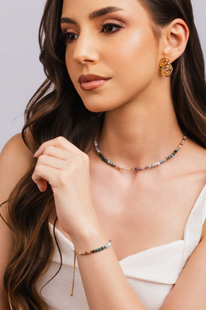 Brinco Entrelaçados Liso 2.6 cm Banhado a Ouro 18K
