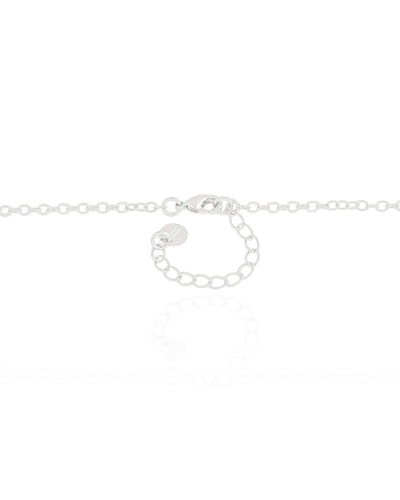Colar Gotas Coloridas Ródio Branco - 45 cm