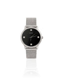 Relógio Guess Wafer In Silver Mesh With Black