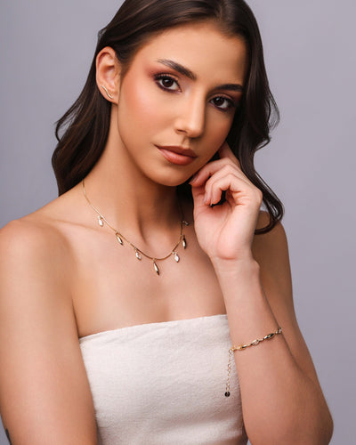Brinco Ear Cuff Ondulado Banhado a Ouro 18K