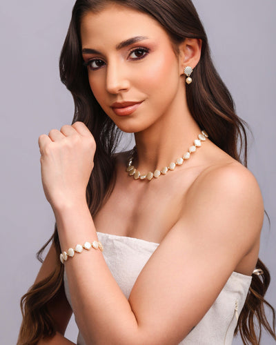 Pulseira Mini Conchas Banhado a Ouro 18K