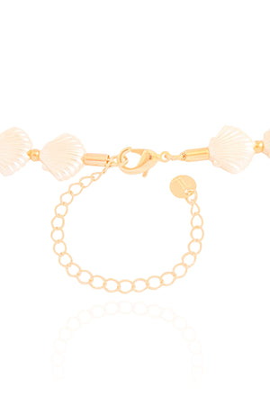 Chocker Mini Conchas Peroladas Banhado a Ouro 18K